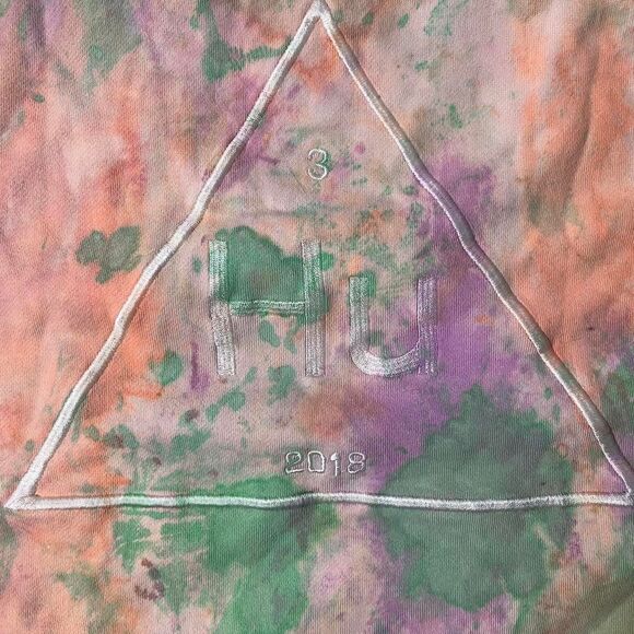 Pharrell Williams X Adidas Originals Tie-Dye Crewneck Sweatshirt in Multi-Color - Picture 8 of 8